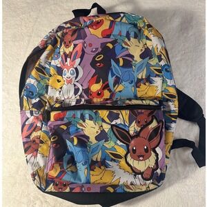 Pokemon Eevee Evolutions Eeveelutions Backpack Multi Color All Over Print Bag
